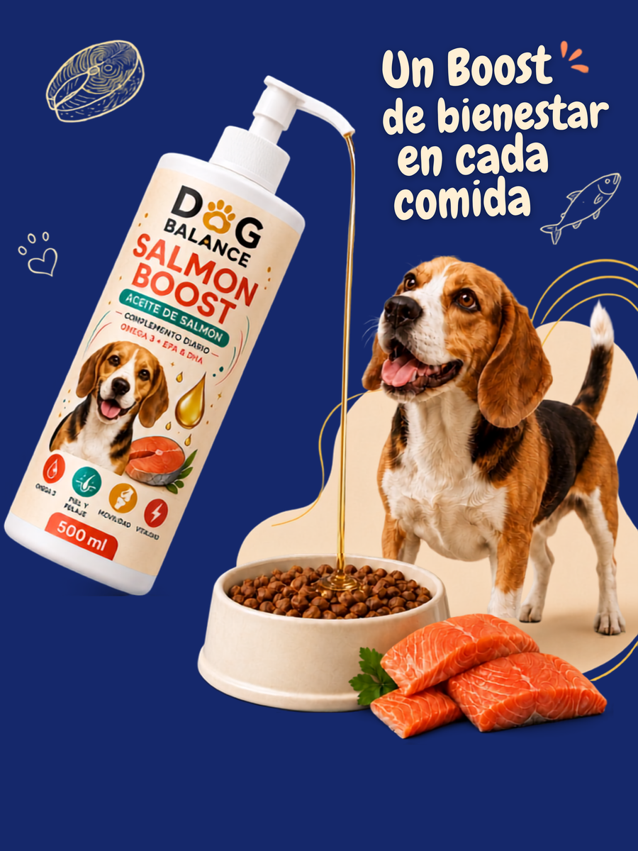 Salmon Boost con Omega 3 para piel, pelaje, movilidad y vitalidad