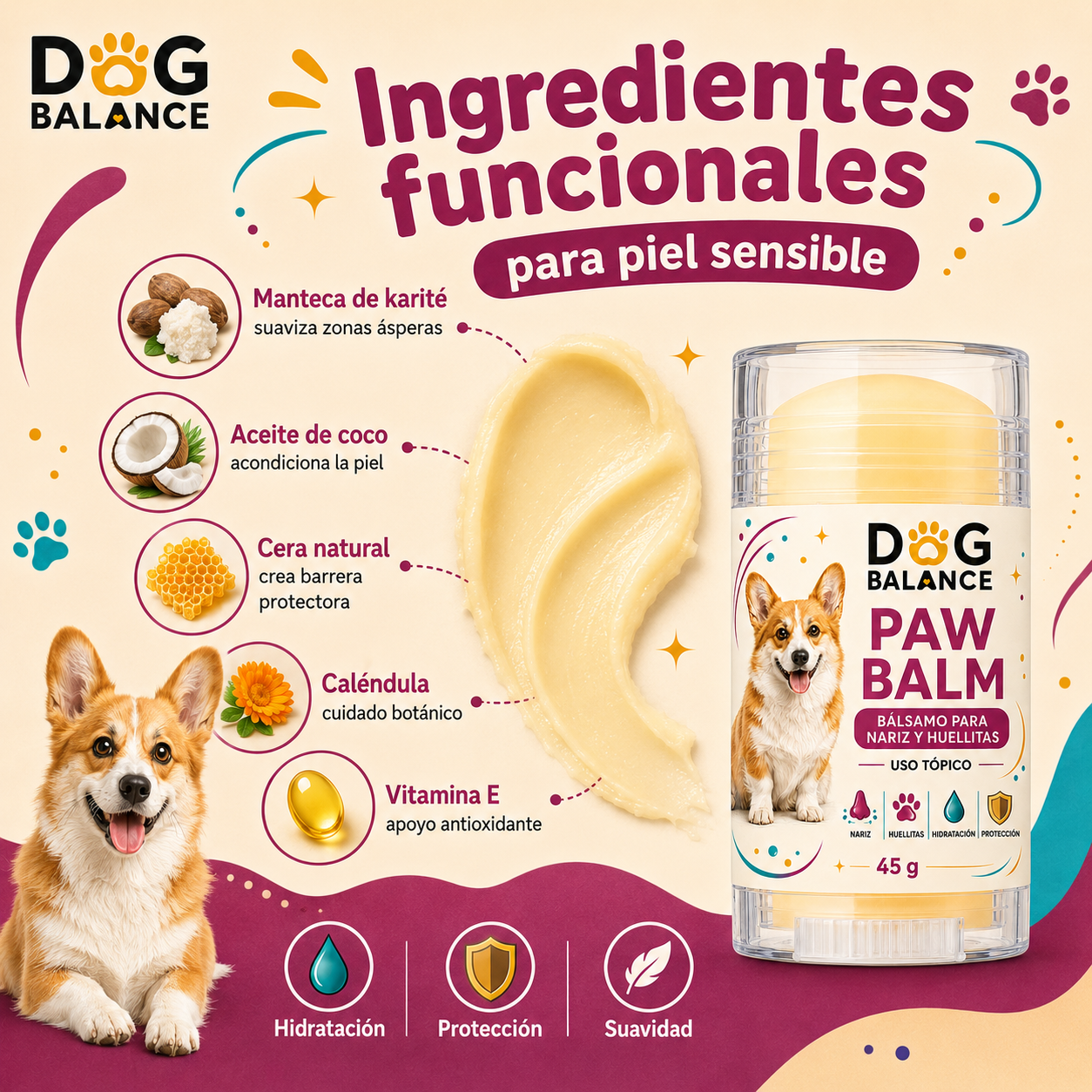 Bálsamo para Huellitas y Nariz: Paw Balm