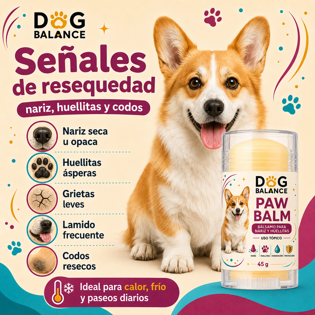 Bálsamo para Huellitas y Nariz: Paw Balm