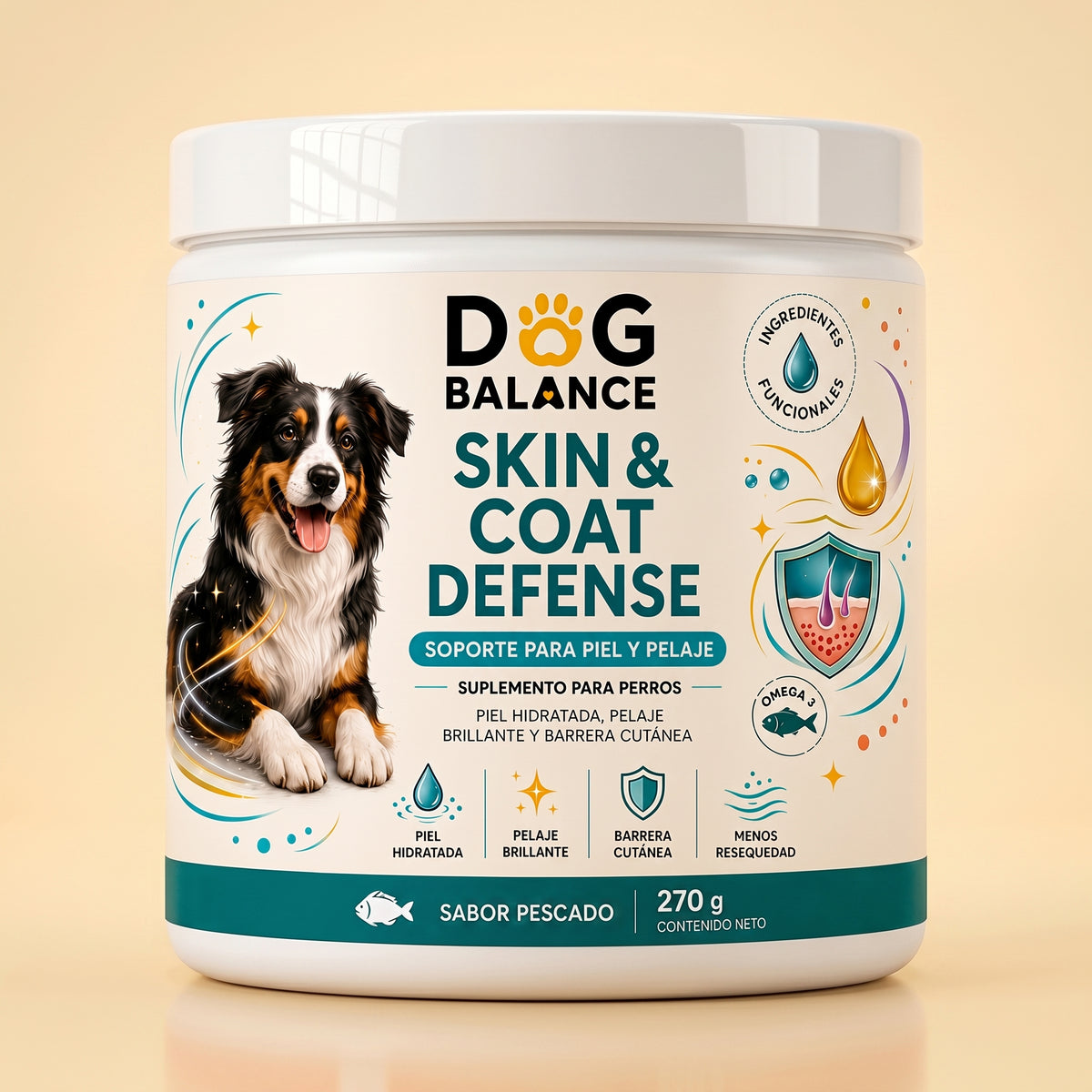 Suplemento para Piel y Pelaje: Skin & Coat Defense