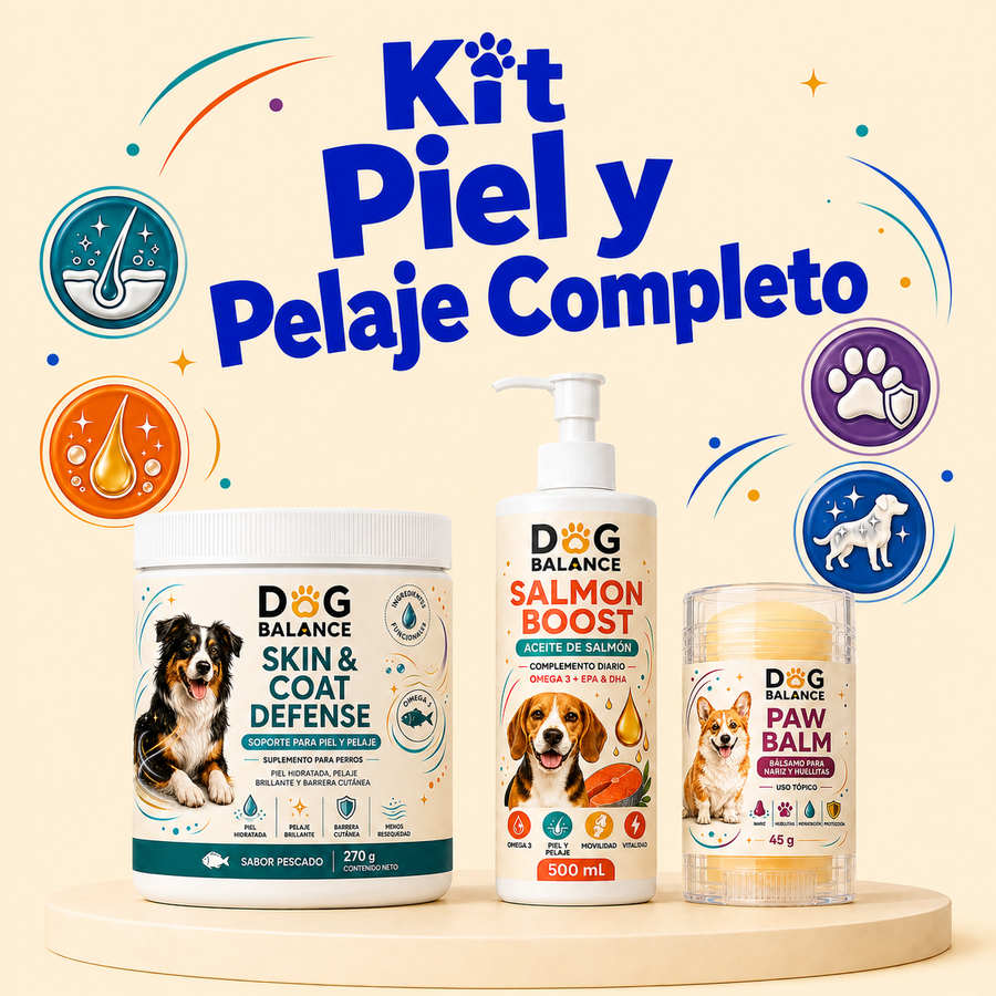 Kit Piel y Pelaje Completo: Nutrición, Brillo y Resequedad
