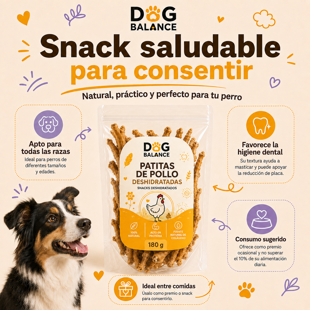 Premios Deshidratados: Patita de Pollo