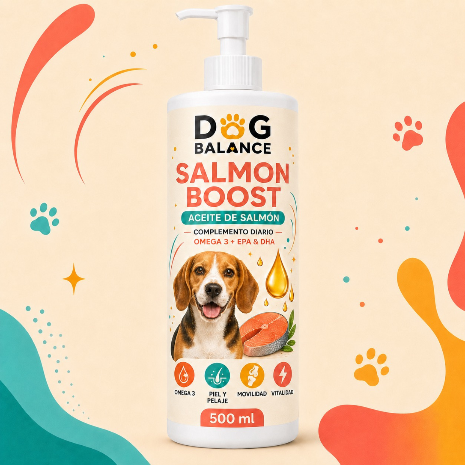 Aceite de Salmón para Perro: Salmon Boost