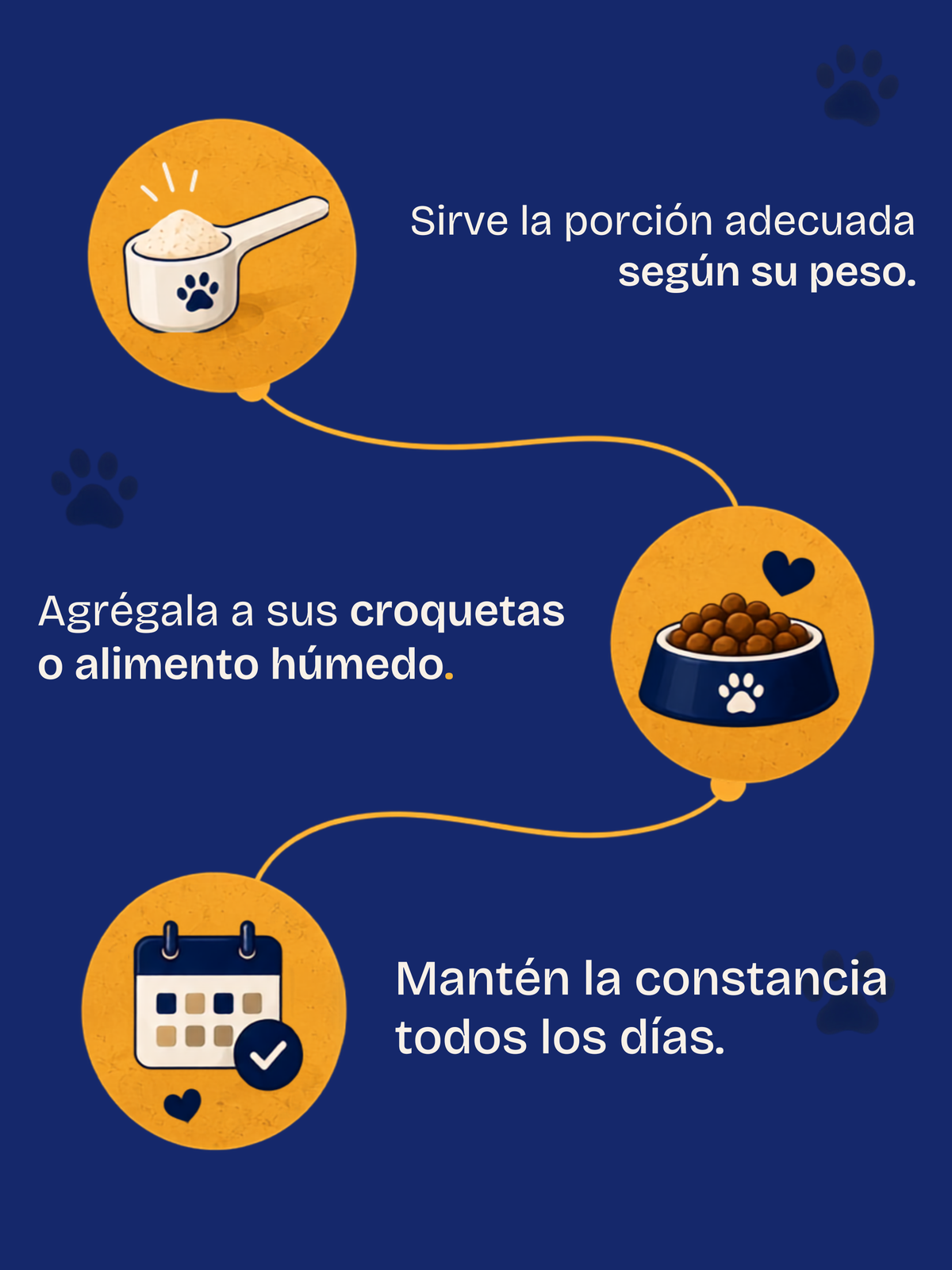 Una porción diaria puede volverse parte de su rutina.